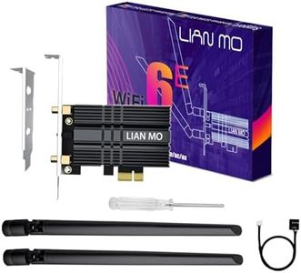 Upgrade WiFi Card for Desktop PC with Driver-Loaded USB Drive,AX210NGW PCIe WiFi Card-WiFi 6E,WPA3,Bluetooth 5.3,802.11ax with MU-MIMO,OFDMA,Dual Band for Desktops,Supports Windows 11, 10 (64bit) Only