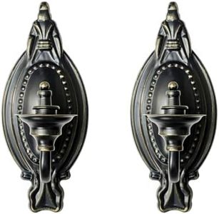 Gatheroad Wall Candle Sconces Set of 2, Vintage Iron for 0.8-Inch Tapers
