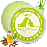 Paw & Nose Balm for Dogs & Cats - All-Natural Lick-Safe Pet Paw Balm for Cracked, Dry Foot & Noses - Soothing & Protective Salve - Horse Hoof Care 60g - 2.1 oz