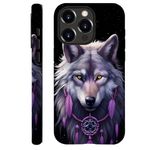 SEized Case Compatible with for iPhone 14 Pro Max,Wolf Feather Dream Catcher Phone Case for Girl Women Boy Men,Durable Protection Case for iPhone 14 Pro Max