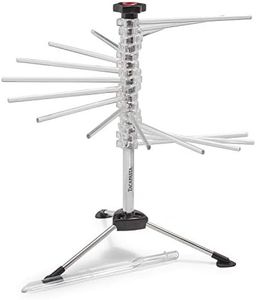 MARCATO Atlas Pasta Drying Rack, Tacapasta, Made in Italy, Steel and Polycarbonate, Collapsible, Clear
