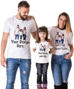 Tee Shirt Personnalisé Homme Femme - Tee Shirt Personnalisable Homme Femme - Tshirt Cadeau Personnalisable - Cadeaux Personnalisé Originaux - Tee Shirt Papa Maman Personnalisé