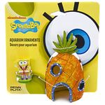 Penn Plax SpongeBob & Pineapple House Aquarium Ornament, Pack of 2 ornaments