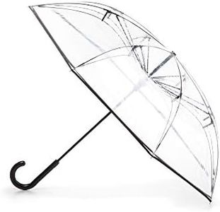 Totes InBrella - Reverse Close Umbrella with Invisible Water Repellent Coating - Auto Close, Inverted, Dripless, and Stormproof for Rainy Weather