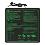 Hyindoor Seedling Heat Mat Heated Propagator Durable Waterproof Seedling Heating Pad for Winter Hydroponic Indoor Seedling Germination 20"x 20"(50 * 50cm)