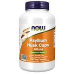 Now Foods Psyllium Husk 500 Mg Intestinal Health Capsules - 200 Veg Capsules