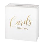 Lillian Rose White Wooden Wedding Card Box