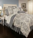 Sherry Kline Country Toile Blue 6-Piece Comforter Set, Queen