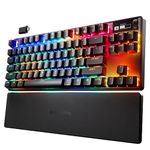 New SteelSeries Apex Pro TKL Wireless HyperMagnetic Gaming Keyboard — World's Fastest Keyboard — Esports Tenkeyless — OLED Screen — Adjustable Actuation — PBT Keycaps — Bluetooth — 2.4GHz — USB-C