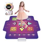 Mostop Dance Mat for Kids: Rechargeable Dance Mat with Cordless Bluetooth, Light Up Electronic Dance Pad Kids Toys Exercise Dancing Games, Ideal Christmas Birthday Toys for Children 3-12
