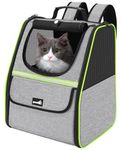 Pecute Cat Backpack Carrier, Small Dog Backpack Carrier, Pet Backpack Carrier for Cats Dogs Puppy Kitten, Cat Carrier Bag Carrying for Travel Hiking Bike Riding Walking Outdoor