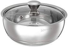 Amazon Brand - Solimo Stainless Steel Curry Server Bowl - 1.5 L, Silver