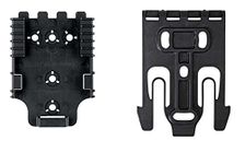 Safariland QLS 1-2 Quick Locking System Kit, Platform Attachment for Duty Holsters and Accessories with Locking Fork and Receiver Plate - Level 1 Retention, Black