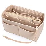 NEPAK Purse Organizer,Handbag Organiser,Felt Bag Organize(Beige,S)