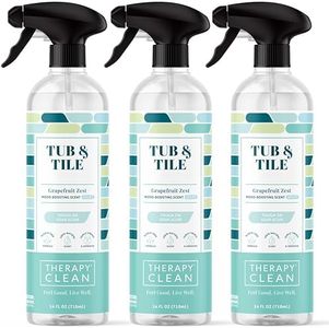 Therapy Bathroom Cleaner Spray 24 fl oz. (3-Pack) - Daily Shower Cleaner for Soap Scum, Hard Water Stains – Non-Toxic, Bleach-Free, Foaming Formula for Grout, Tile, Tubs, Glass and Bathroom