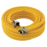 Compressor Air Hose 3/4" Plant Breaker 15 M Meter & Rubber Couplings (50ft) 2001300