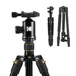 KODAK Photo Gear 63” Tripod & Monopod with 360° Ball Head | Premium Professional 2-in-1 Aluminum Camera Stand with Bluetooth Remote Control & Smartphone Adapter | Compact & Portable for Work & Travel