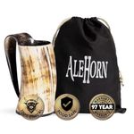 AleHorn Hot Horn Mug Tankard Safely Holds Hot and Cold Liquids Coffee Tea Hot Chocolate Wine Beer Mead Grande