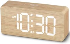 Wooden Digital Alarm Clocks for Bed