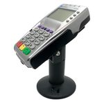 HILIPRO Point of Sale Sturdy Metal Swivel Stand for Verifone VX805 - A Complete POS Kit Includes Adhesive Glue Pad and Hardware for Credit Card Payment Machine Stands