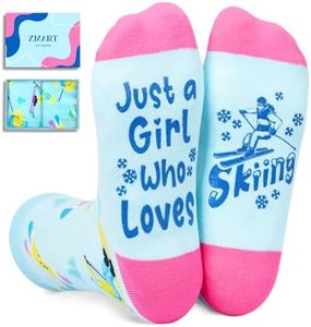 Zmart Gifts For Skiers Snowboarders, Skiing Gifts Ski Gifts Snowboarding Gifts, Ski Socks Skiing Socks Girls Womens, Snowboarding Youth Socks