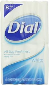 Dial White Antibacterial Deodorant Soap by Dial for Unisex - 8 x 4 oz Soap,