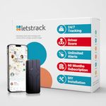 Letstrack GPS Tracker | for All Types of Electric Vehicles Car Bikes | Real Time Tracking 24x7 | Speed Tracking Smart Alerts- 60 Month Subscription
