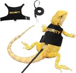 Bearded Dragon Lizards Clothes with Leash Set，Dearded Dragon Accessories for Small Pets Reptiles Guinea Pig Apparel Lizards Outdoor Walking Training Harness Leash