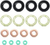 BIAREN Fuel Injector Seal Washer O-Ring Kit For Ford Focus C-Max Fiesta Fusion 1.6 TDCI Citroen C3 C4 Dispatch Berlingo Peugeot 207 307 Expert Partner 1.6 HDI 1314368 1982A0