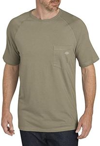 Dickies Cherokee Men's Cooling Short Sleeve T-Shirt, Desert Sand, Medium