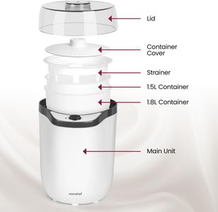 VonShef 1.8L Yoghurt Maker – White Electric Yogurt Machine
