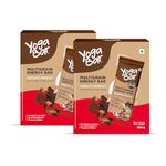 Yogabar Multigrain Energy Bars - Chocolate Chunk 20 Bars - Daily Protein Snack, High Energy & Nutrition Bars - with 8g Protein & 7g Fibre - No Preservatives - Pack of 2, 10 Bars each