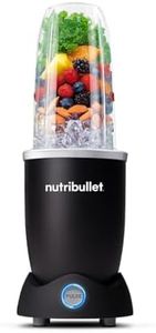 nutribullet Pro+ 1200 Blender 8 Piece Set - Smart Pre-Programmed Setting - Powerful 1200W Blends Ice & Nuts - Includes 700ml Cup, 900ml Cup, 2x Handled Rings & 2 Flit-Top Lids - Smoothie Maker - Black
