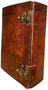 Perfect leather shop 600 pages large tree of life journal, Embossed Notebook, Writing Diary,Handmade Brown
