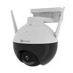 EZVIZ Security Camera Outdoor, 360° View, Human Detection, 256GB SD Card Storage, No Monthly Fee, Color Night Vision, 1080P FHD CCTV, Auto-Tracking, PTZ Camera WiFi, Alexa/Google, Light/Siren (C8C)