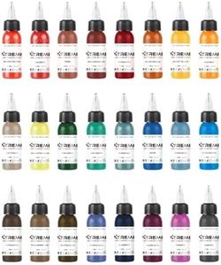 Xtreme Inks Primary Color Set, Comprehensive Color Set, Expertly Crafted Collection for Lifelike Tattoo Artistry, Perfect Blend of Hues, Expertly Formulated (Set of 24, 1/2 oz)