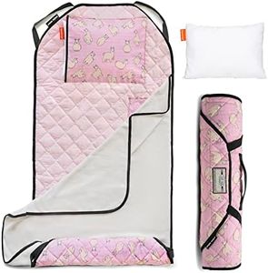 Urban Infant Tot Cot Kids Nap Mat - Toddler Preschool Daycare Bedding Cover with Blanket and Pillow - Llamas