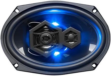 BOSS Audio Systems B69LED Elite Series 6 x 9 Inch Car Door Speakers - 500 Watts Max (per Pair), Coaxial, 3 Way, Full Range, 4 Ohms, Sold in Pairs, Bocinas para Carro