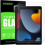 GOZOPO [2-Pack Screen Protector for iPad 9th Generation, iPad 8th / 7th Generation, Tempered Glass Film - iPad 10.2-Inch 2021/2020/2019 Release