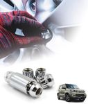 Wheel Lock Nuts,alloy lock nuts,M14x1.5 for all Mahindra Cars, Anti-Theft Lug Nuts and car wheel security secure (M14x1.5, Chrome) (Bolero Neo)