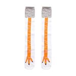 Tabanzhe 1 Pair Chicken Legs Socks - Crazy Funny Novelty 3D Cartoon Animal Claw Socks, Knee-High Casual Cotton Chicken Feet Socks for Women Girls Cosplay and Hen Party Accessories