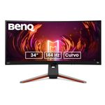 BenQ MOBIUZ EX3410R 34” WQHD (3440 x 1440) 21:9 Ultrawide Curved Gaming Monitor| 144Hz 1ms | HDR |1000R | VA | FreeSync Premium Pro | Remote Control | Built-in Speaker