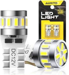 AUXITO Newest 194 LED Bulbs for License Plate Light 6500K Bright White, Canbus Error Free 168 2825 T10 W5W LED Bulb for Car Dome Door Map Courtesy Trunk Cargo License Plate Lights, Pack of 2