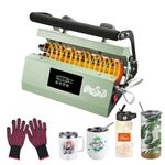 CoolSub Tumbler Heat Press Machine, Mug Press Machine for 30oz 20oz, Sublimation Blank Skinny Tumbler Glass Jar Can 11-16oz Mugs, Heat Transfer Print for Sublimation Tumblers, Cups, Mugs Green