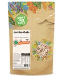 Wholefood Earth Jumbo Oats 1 kg | GMO Free | High Fibre