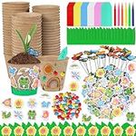 60 Pack Garden Paper Pot Craft Kit 