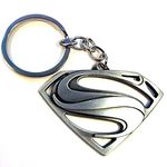 Superman Key chain (Gun Metal), Gun Metal, Large