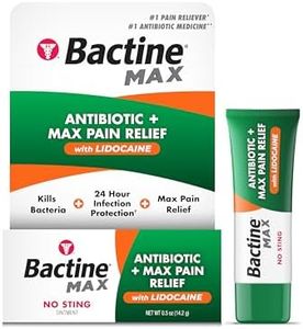 Bactine MAX Antibiotic + Pain Relieving Ointment - Antibiotic Ointment with Lidocaine - Pain + Itch Relief for Minor Cuts & Scrapes & Burns - Lidocaine Numbing Cream - 0.5oz