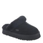 UGG Women's Disquette Slipper, Black, 10