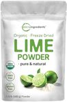 Organic Lime Powder, 1.5lbs | 100% Natural Fruit Powder | Freeze Dried Limes Source | No Sugar & Additives | Great Flavor for Drinks, Smoothie, & Beverages | Non-GMO & Vegan Friendly